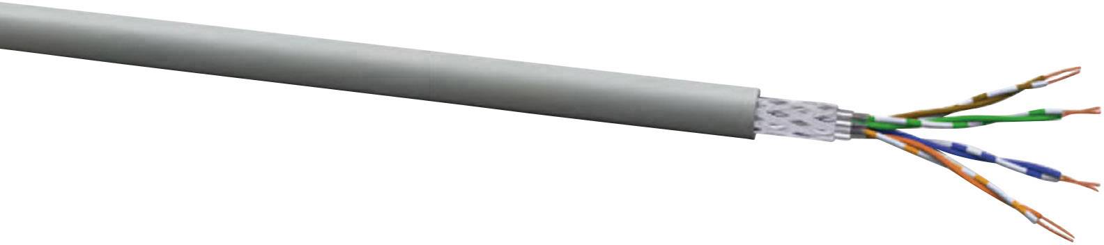 VOKA Kabelwerk 102580-00 Network cable CAT 5e SF/UTP 4 x 2 x 0.13 mm² Grey Sold per metre