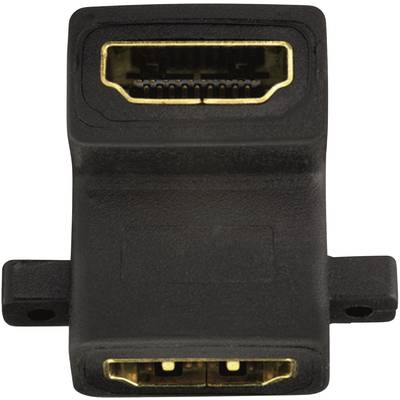 Inakustik 0090201000 HDMI Adapter [1x HDMI socket - 1x HDMI socket] Black gold plated connectors 