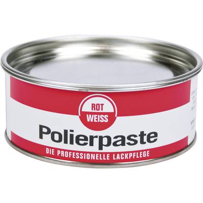 'Tin with Red White polishing paste, labelled with "The professional paint care".'