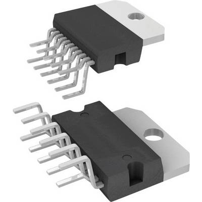 Two electronic semiconductor components, known as IC semiconductors, with multiple metal pins for printed circuit board mounting, placed side by side.