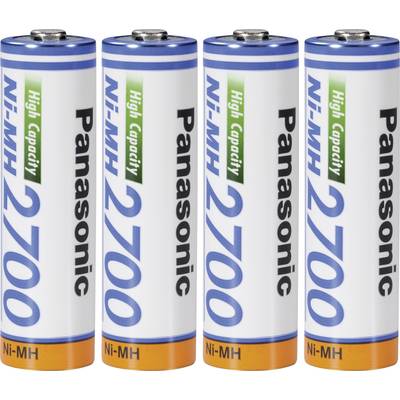Panasonic HR-3U  AA battery (rechargeable) NiMH 2700 mAh 1.2 V 4 pc(s)