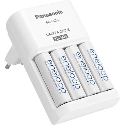 Panasonic BQ-CC55E Charger for cylindrical cells NiMH AAA , AA 