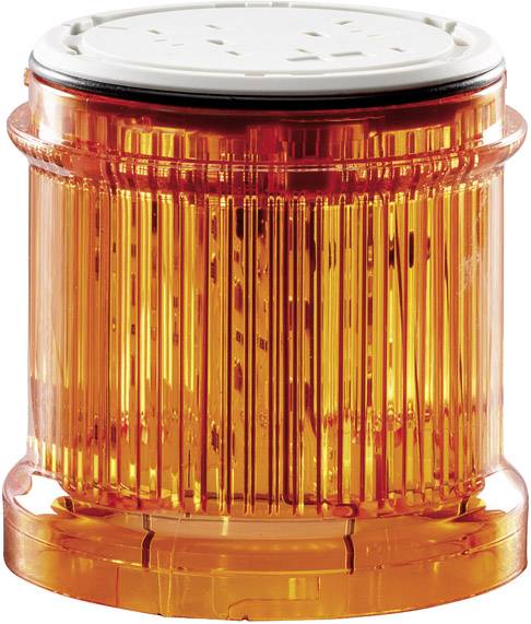 Transparent, cylindrical amber-coloured container with a white lid, used for storing small items.