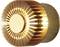 Golden wall light with radial struts that diffuse light softly. Energy-efficient and decorative in contemporary interiors.