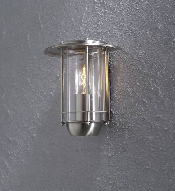 Konstsmide Trento 7565-000 Outdoor wall light Energy-saving bulb, LED (monochrome) E-27 60 W Stainless steel