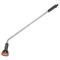 Metallic pouring rod with a black handle and orange shower head. Perfect for watering plants with a fine, even water stream.