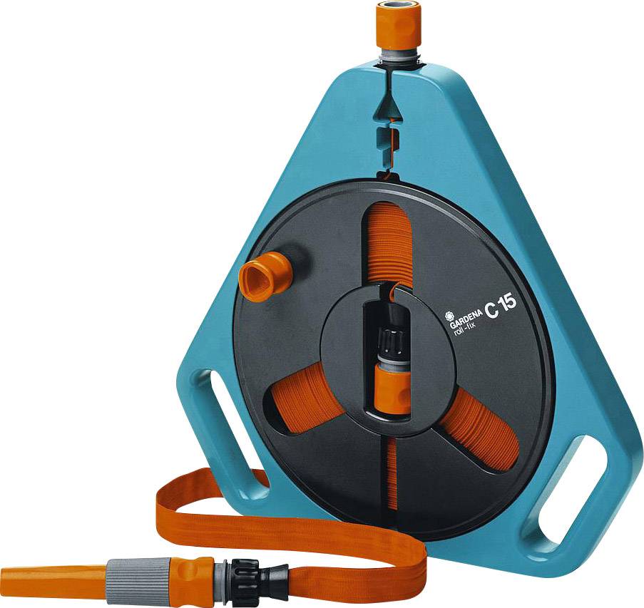 Garden hose reel 13 mm 1/2 15 m Grey, Black, Orange GARDENA 00756-20