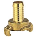 Brass quick coupling hose piece, for 32 mm (1 1/4