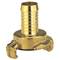 A brass-coloured connection adapter with threading, specifically designed for use in pneumatic systems to ensure secure connection.