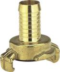 Brass quick coupling hose piece, for 32 mm (1 1/4