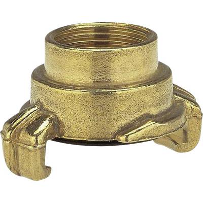 GARDENA 07106-20  Brass Lock claw coupling - threaded piece Jaw coupler, 18.7 mm (1/2") IT  