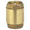 Brass Non-Return Valve with Cylindrical Thread. Prevents backflow of liquids in pipelines.