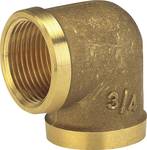 Brass angle with inner thread, 24.2 mm (G3/4) thread