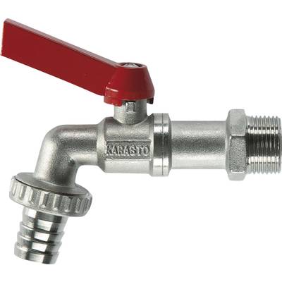 GARDENA 07333-20 Ball valve tap 1"  Hose connection 19 mm (3/4") Ø Silver, Red 