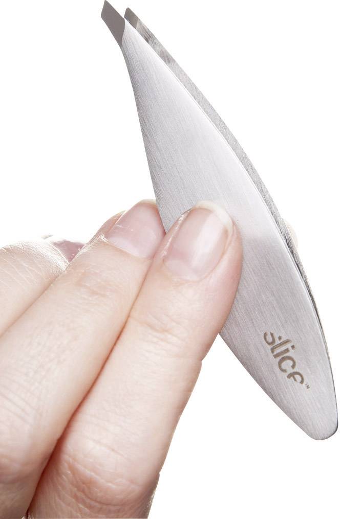 Slice 10452 Precision tweezers Flat, slanted 85 mm-1