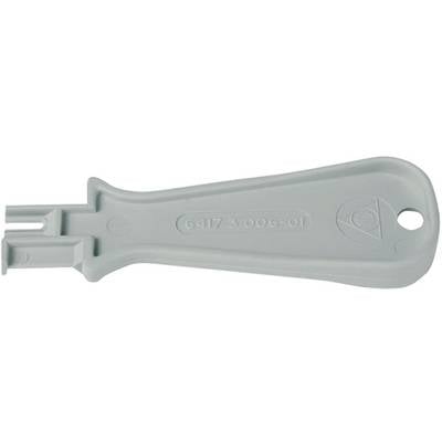 Grey plastic handle with print '6417 3 006-01' and hole at the end of the handle.