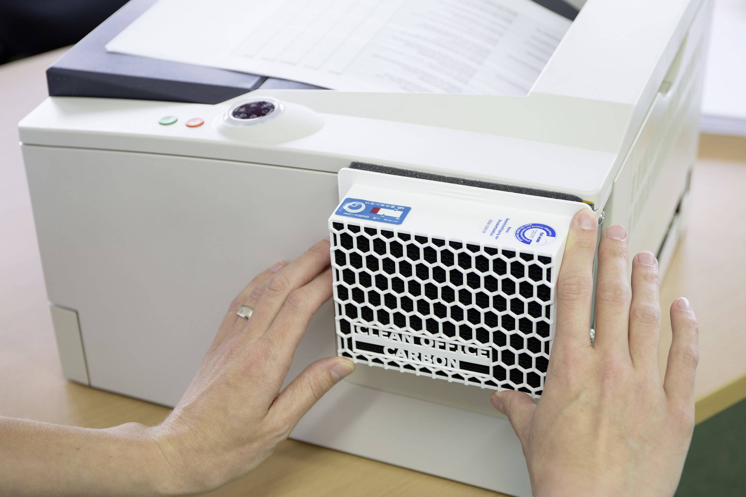 Laser printer fine dust/ozone filter Clean Office Carbon Selfadhesive