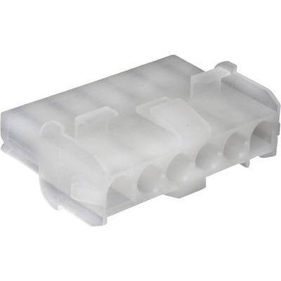A white plastic plug with multiple connection holes, suitable for electrical connections.