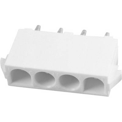 White electrical socket with four openings.