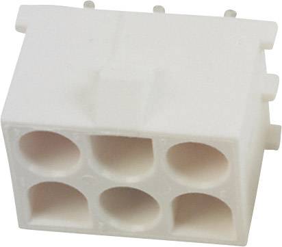 TE Connectivity Pin housing PCB Universal-MATE-N-LOK Total number of pins 6 350431-1 1 pc(s)