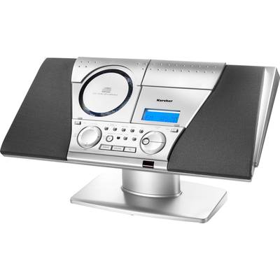 Karcher MC 6550(N) Audio system AUX, CD, Tape, FM, Wall mount brackets  Silver