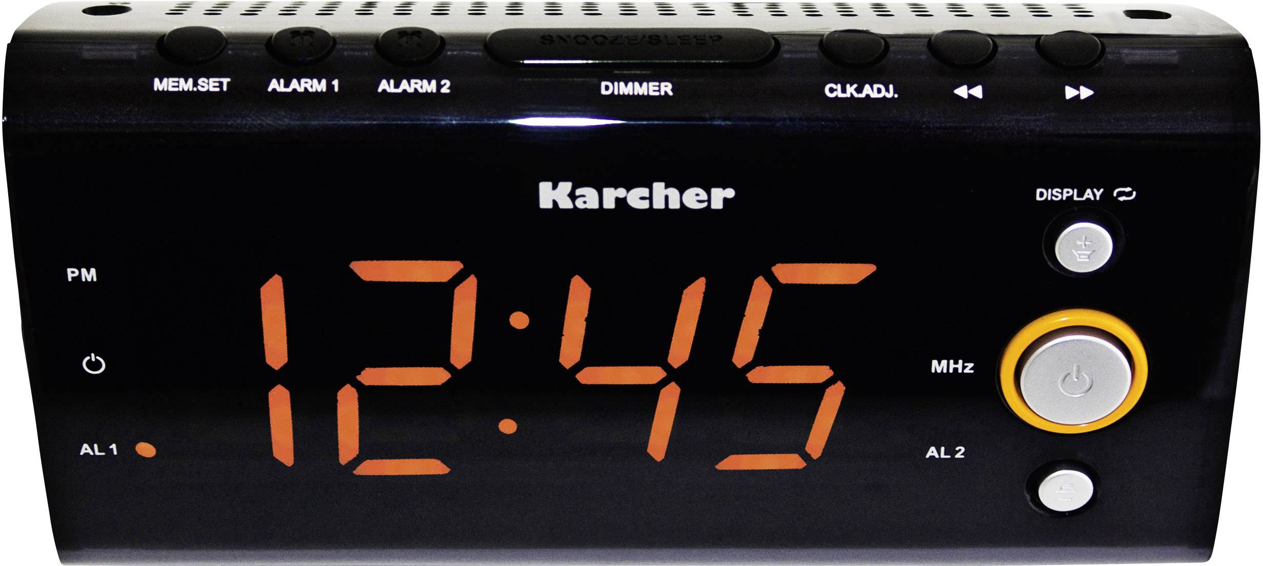 Karcher UR 1040 Radio alarm clock FM Orange-2