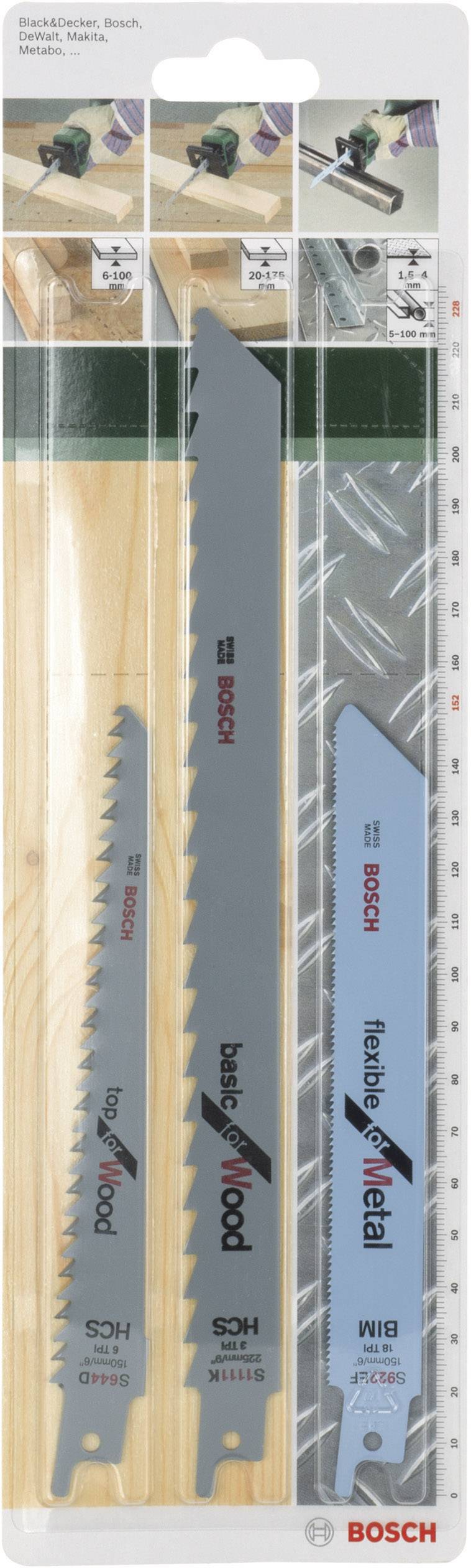 Bosch Accessories 2609256715 Sabelsageblatt-Set S 922 EF, S644D, S 1111 K 1 Set