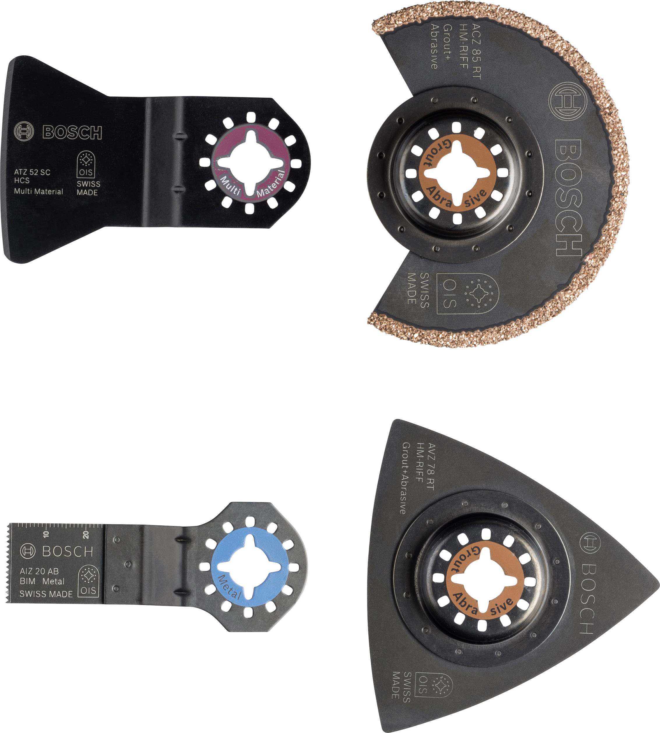 Multitool accessory set 4piece Bosch Accessories from