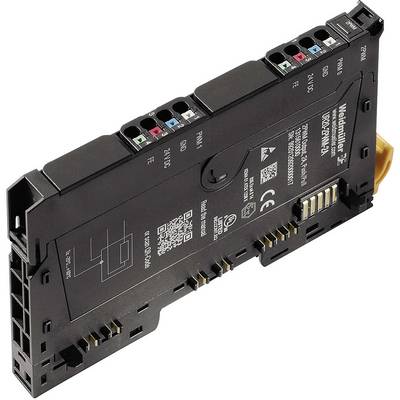 'Industrial automation module with multiple connections and colour-coded inputs, for process control and monitoring.'