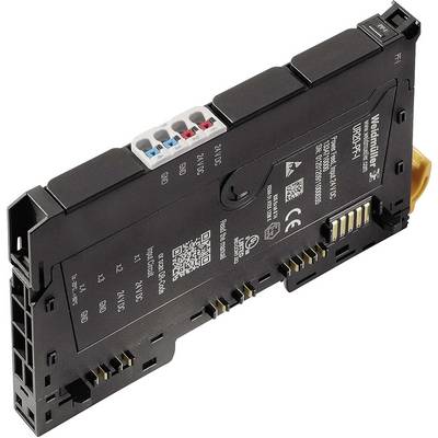 An electronic device with multiple ports and technical labelling, likely a module for industrial applications.