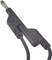 Black coaxial cable with male antenna connector, used for receiving TV or radio signals.