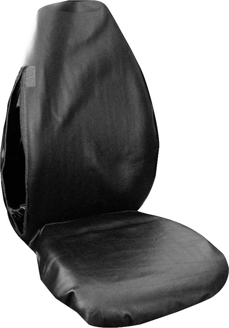 Eufab 28114 Dirt cover 1-piece Faux leather Black Drivers seat