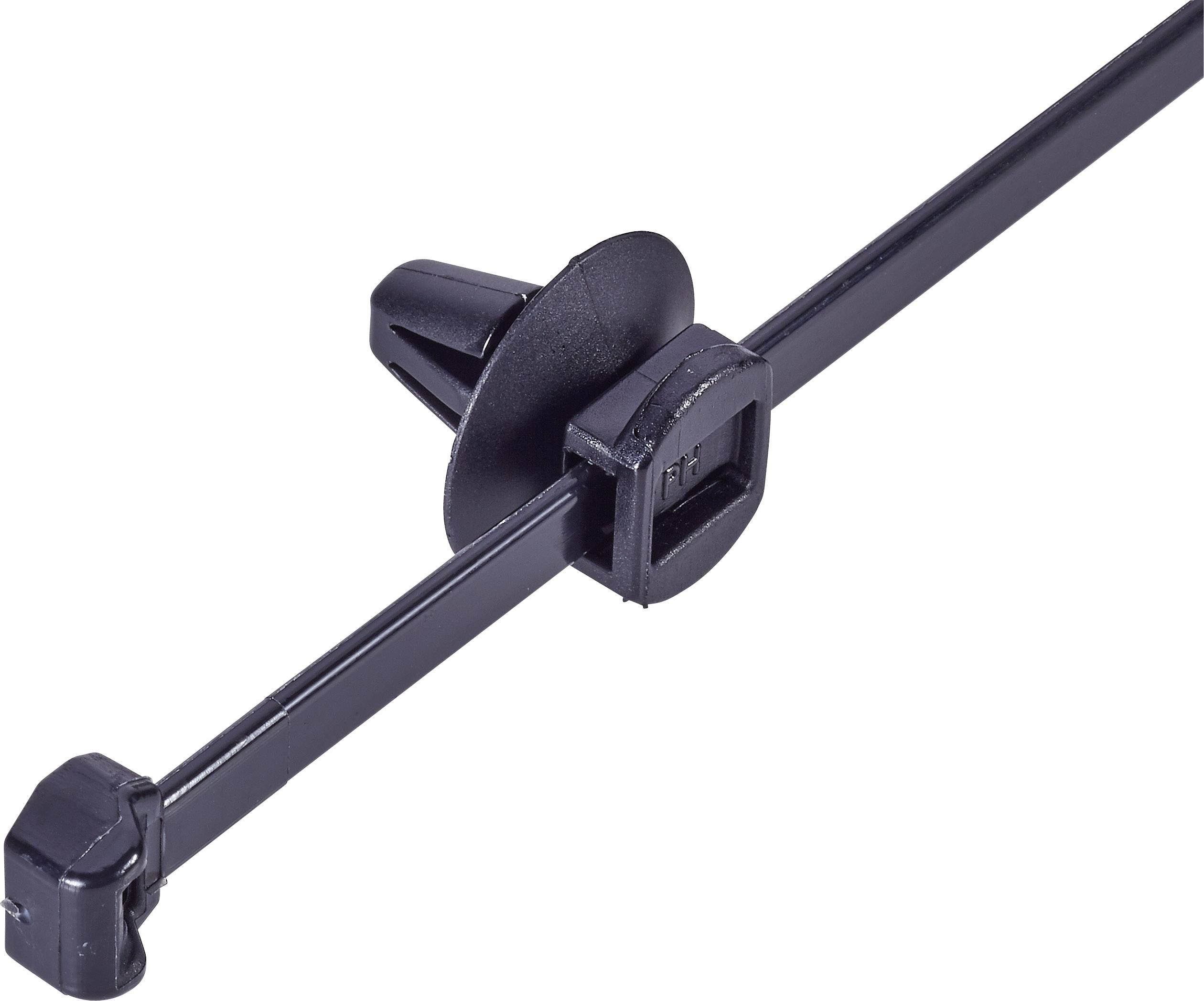 HellermannTyton 150-37791 T50ROS-SFT6,5 16-3 Cable tie 200 mm 4.60 mm Black Spring toggle and disc 1 pc(s)