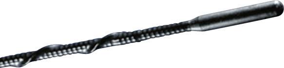 Metal drill bit with spiral fluting and cylindrical shank, suitable for concrete drilling work.