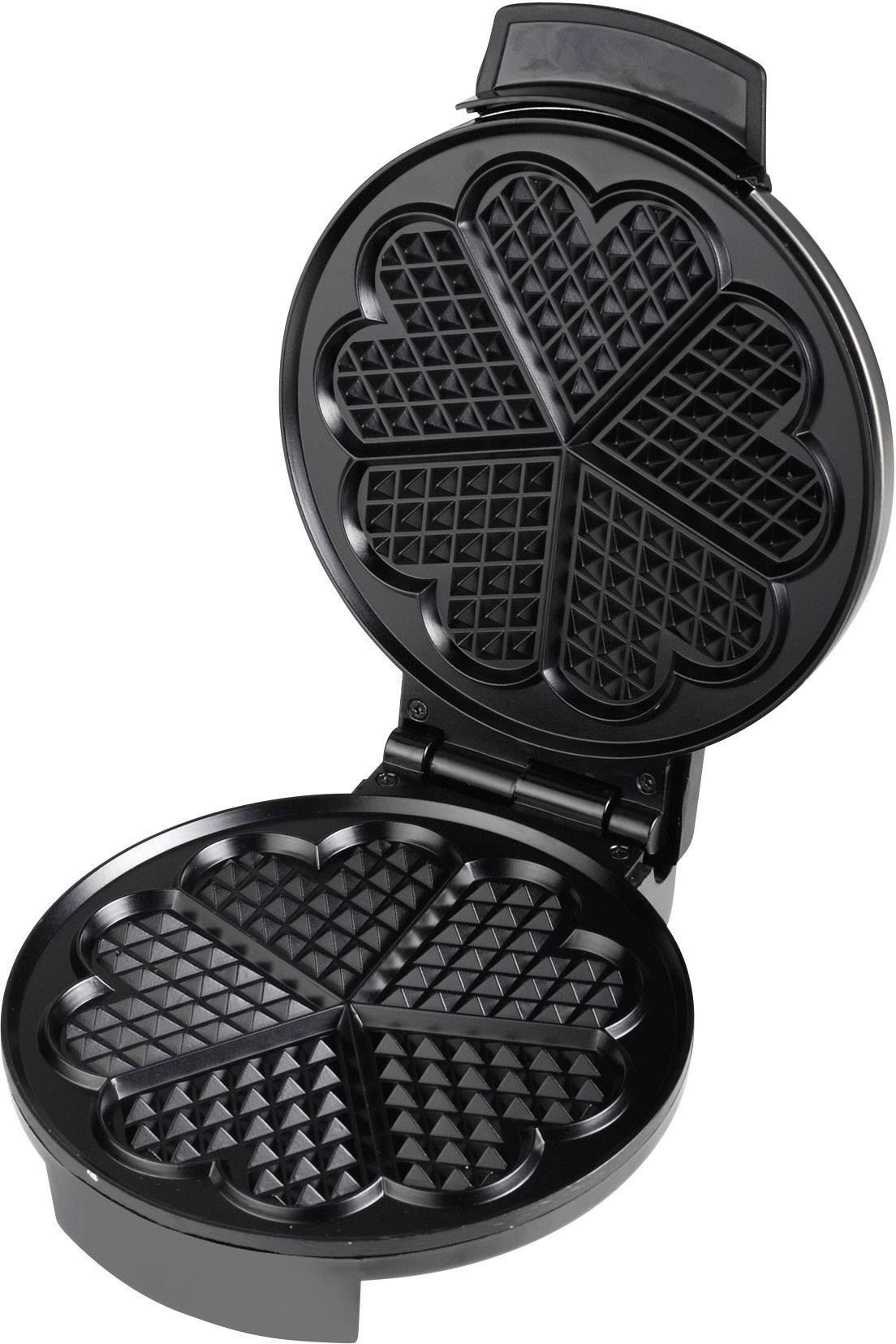 Heartshaped waffle maker with manual temperature settings Tristar