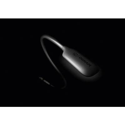 A dark image shows an OSRAM product, possibly an LED light or an electronic device, with a flexible, sleek design.