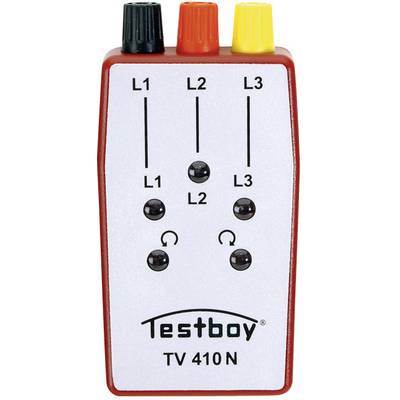 A phase testing device with three terminals, marked as L1, L2 and L3, for measuring the phase sequence in electrical equipment.