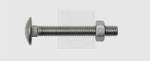 Round-head screws with nut 6 X 60 A2 Stainless Steel