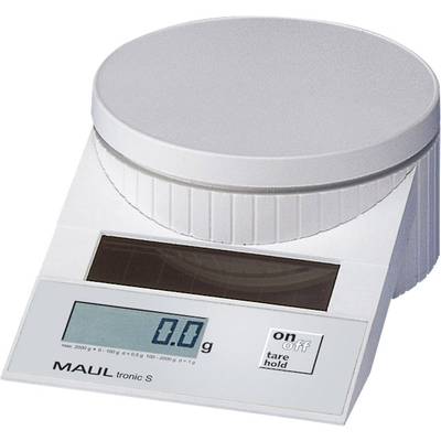 Maul MAULtronic S 2000 1512002 Letter scales  Weight range 2 kg Readability 0.5 g  White