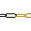 dörner + helmer 128966 Chain barrier Black, Yellow Plastic 25 m