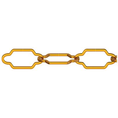 dörner + helmer 153492 Decorative chain Brass Steel  20 m