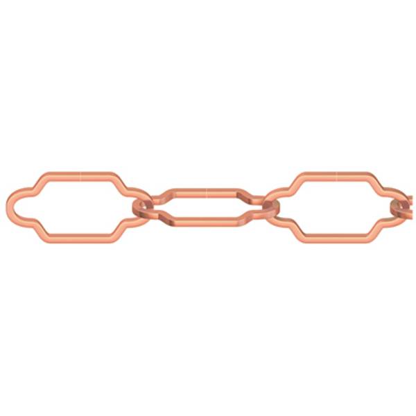 dörner + helmer 153502 Decorative chain Copper Steel 5 m