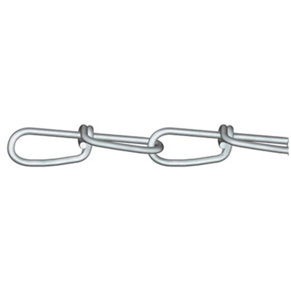 dörner + helmer 156136 Double loop chain Silver Steel zinc galvanized 60 m