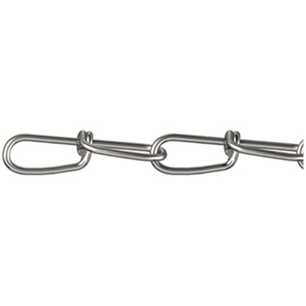 dörner + helmer 156416 Double loop chain Silver Stainless steel A2 60 m