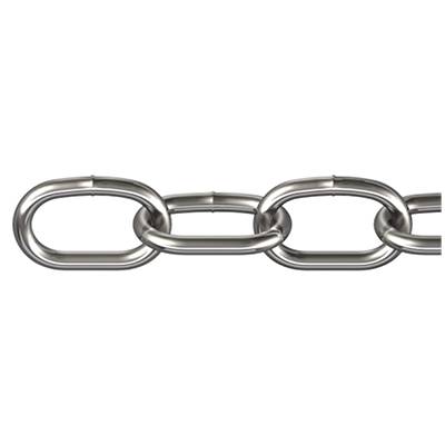 dörner + helmer 171950 Stainless steel chain Silver Stainless steel A2 30 m
