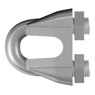 dörner + helmer 4816034 Rope clip 9.5 mm  Die-cast zinc plated 10 pc(s)