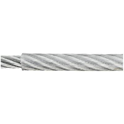doerner + helmer 190045 Steel cable zinc plated (Ø x L) 4 mm x 100 m Grey