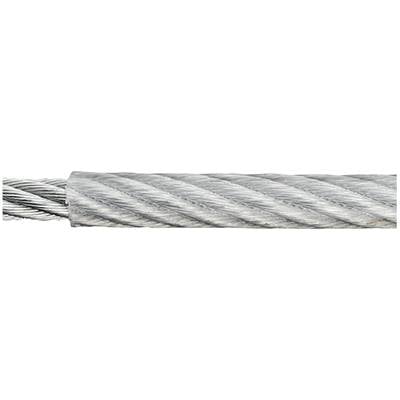 dörner + helmer 190043 Steel cable zinc plated (Ø x L) 6 mm x 30 m Grey