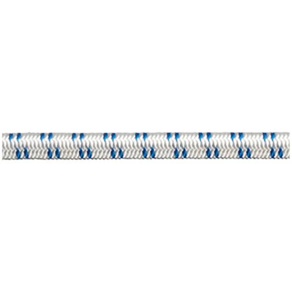 dörner + helmer 190160 Bungee cord braided (Ø x L) 6 mm x 100 m White, Blue