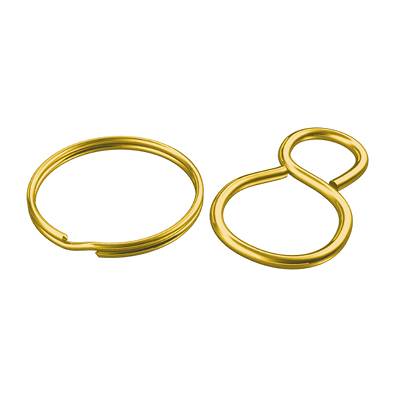 dörner + helmer 4810174 Set accessories for ball chains brass yellow    10 Set